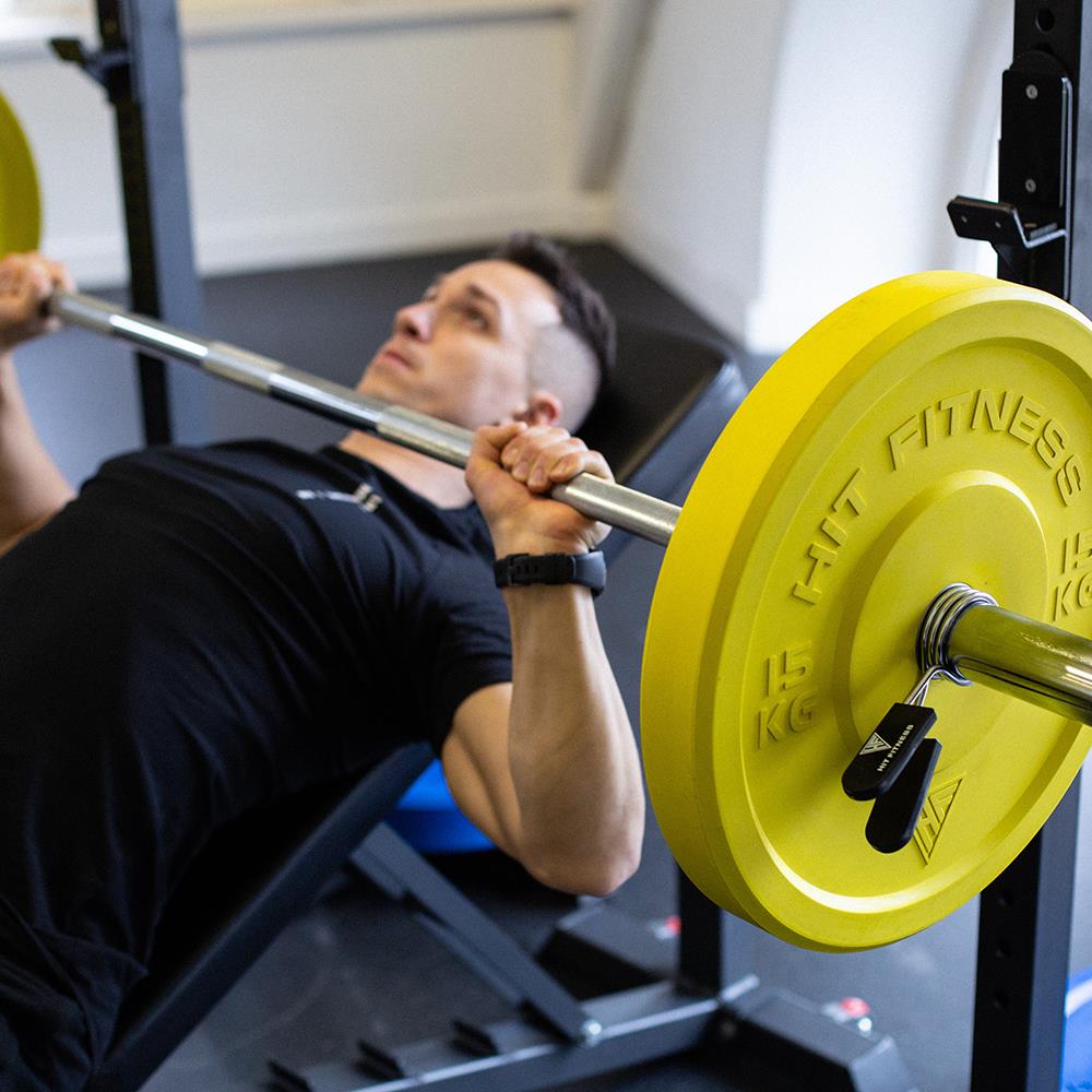 Benching with bumper discount plates