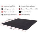 Hit Fitness Gym Flooring (15mm | Black) Dimensions