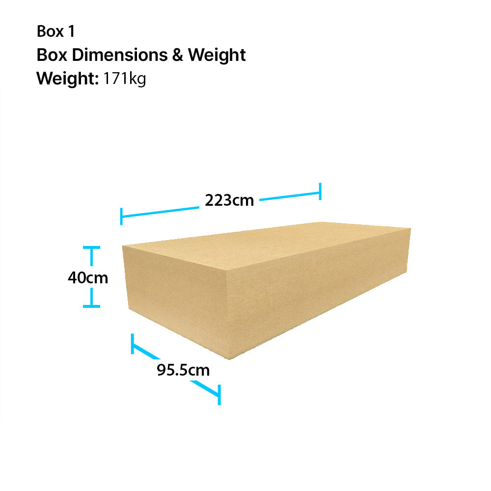 Box Dimensions of Hit Fitness Commercial Treadmill