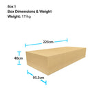 Box Dimensions of Hit Fitness Commercial Treadmill