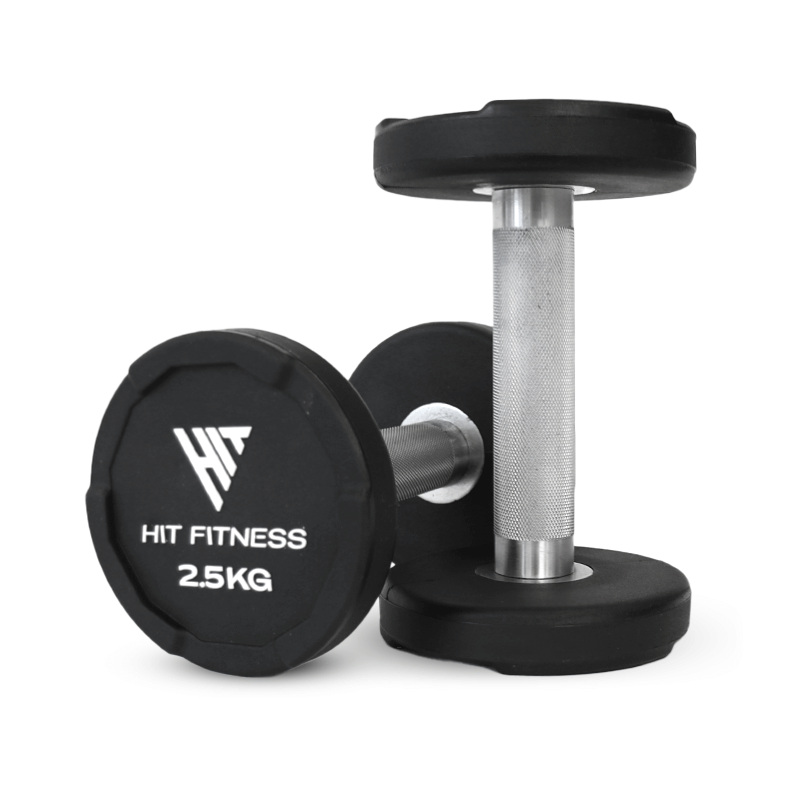 Hit Fitness Premium Urethane Dumbbells - 2.5kg
