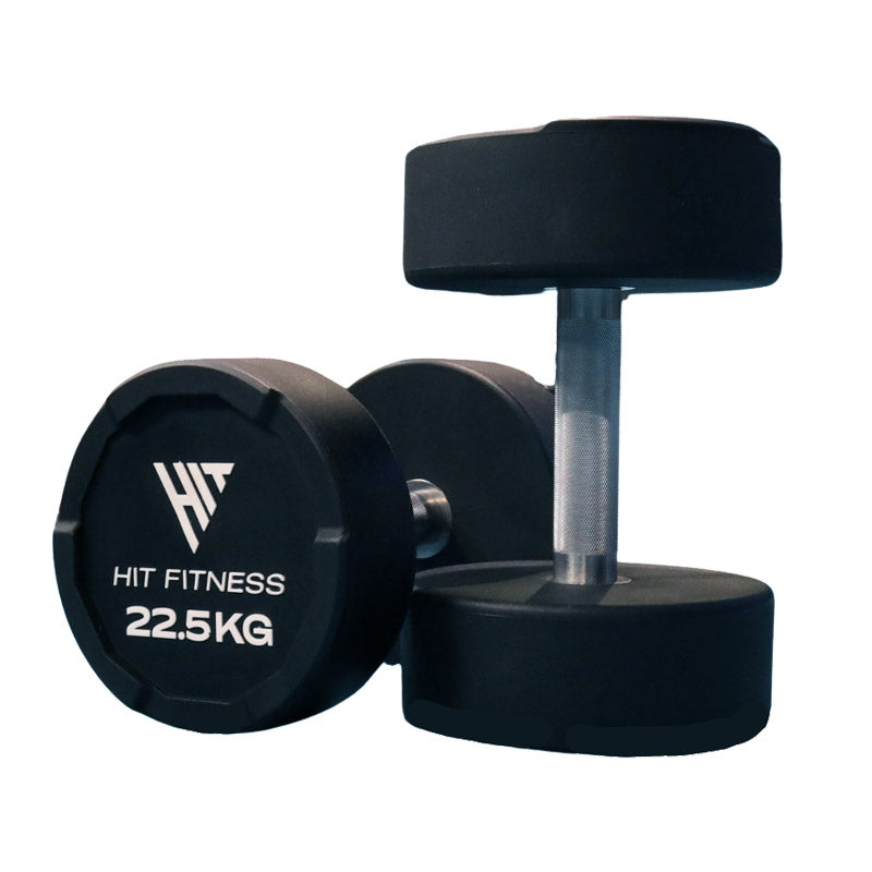 Hit Fitness Premium Urethane Dumbbells - 22.5kg