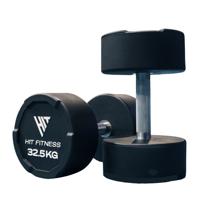 Hit Fitness Premium Urethane Dumbbells - 32.5kg