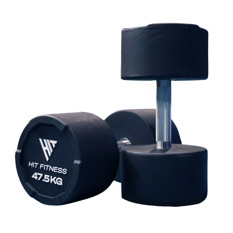 Hit Fitness Premium Urethane Dumbbells - 47.5kg