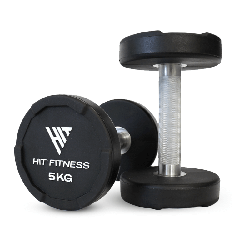 Hit Fitness Premium Urethane Dumbbells - 5kg