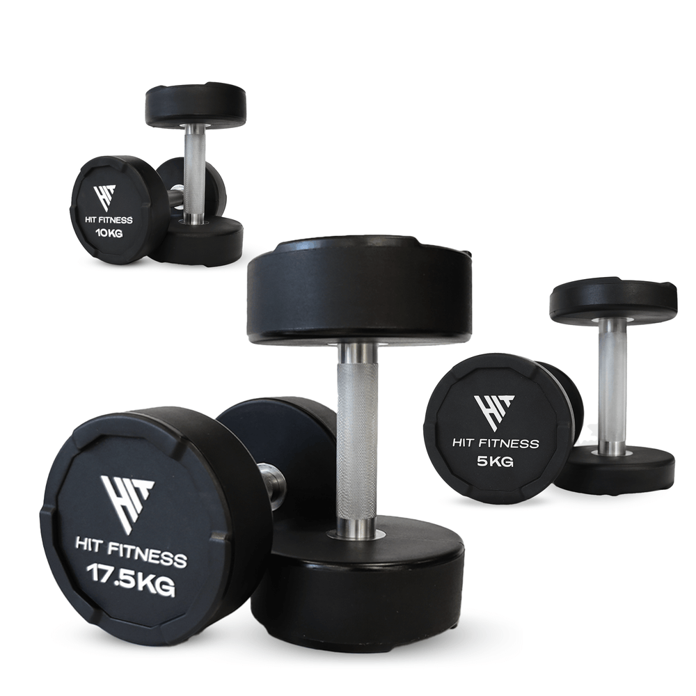 Hit Fitness Premium Urethane Dumbbells
