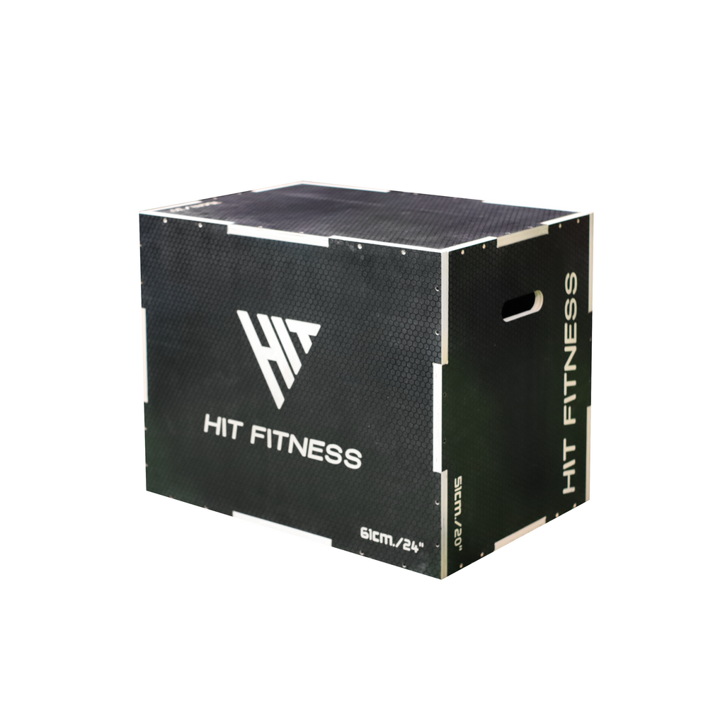 Hit Fitness 3 in 1 Wooden Plyometric Box | Black