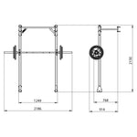 Hit Fitness PWR60 Wall Mounted Rack